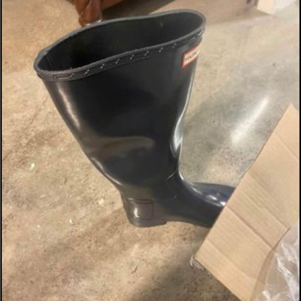 Hunters Dark Blue Rain Boots